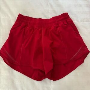 Lululemon Red Athletic Shorts